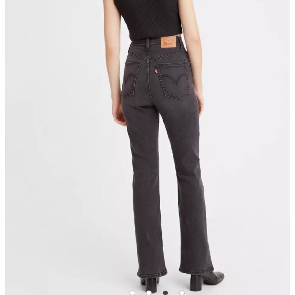 Levi's Ribcage Boot Gray Jeans Sz 29 High Rise